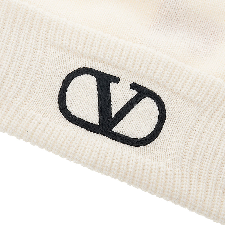 VALENTINO Women's Wool Signature Logo Beanie 1W2HB01C LZC A03 1