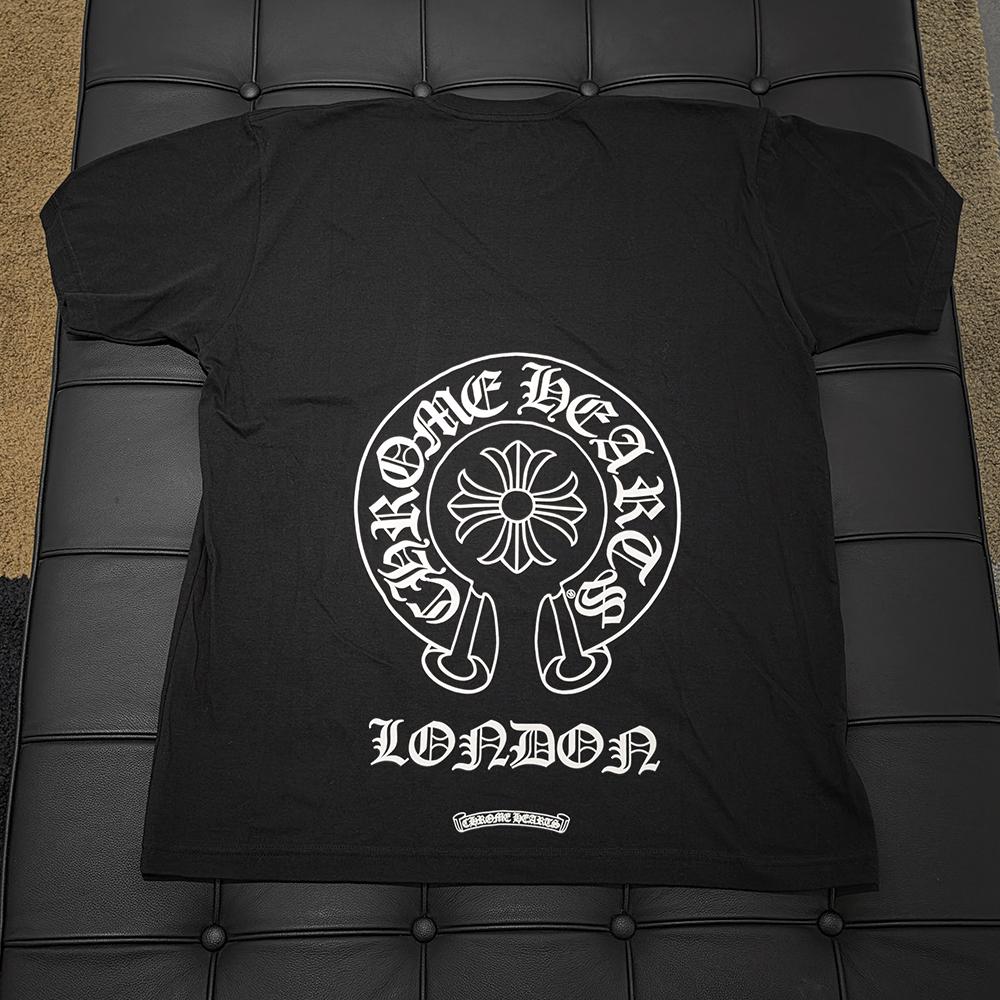 Chrome Hearts Horseshoe Logo Short Sleeve T-Shirt Black London