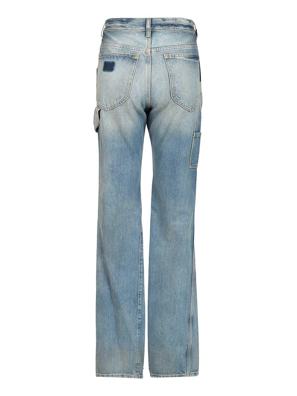 Maison Margiela Blue Denim Jeans Women’s Classic Fit Pants