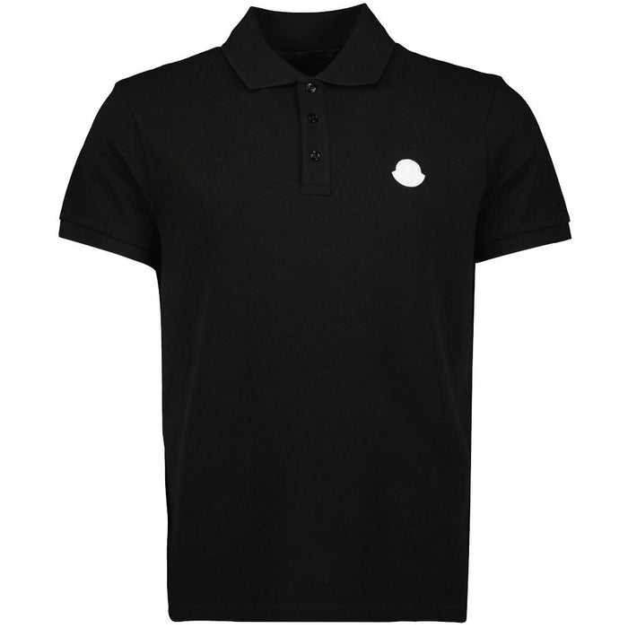 Moncler Logo Patch Polo T-Shirt Black 8A000 03 89A16 998