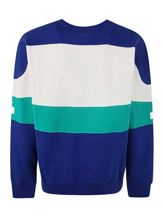 Isabel Marant Long Sleeve Sweatshirt Top for Men SW0087HAB1M02H30BU BLUE DOM
