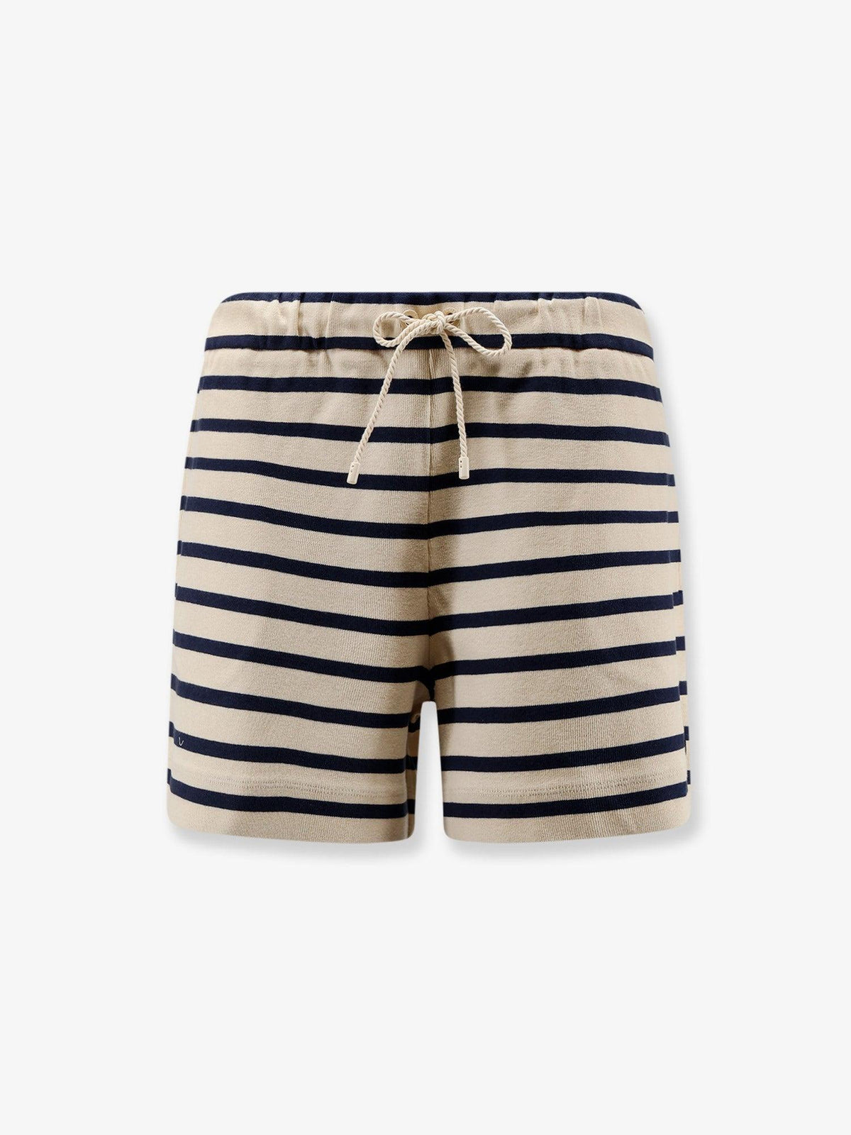Moncler Black Nylon Drawstring High-Rise Shorts
