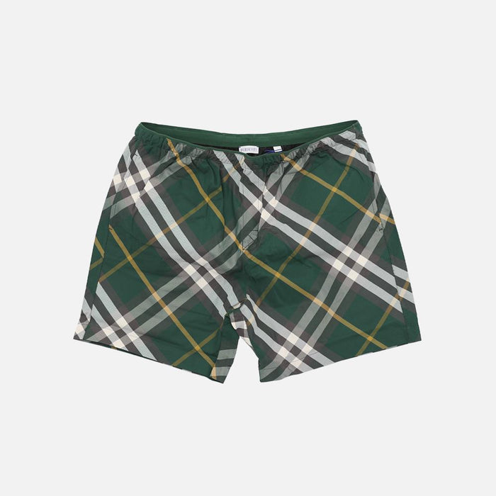 BURBERRY Check Classic Twill Swim Pants for Men