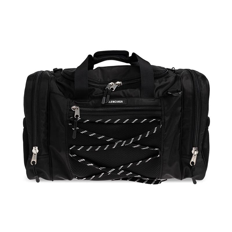 BALENCIAGA Black Nylon Hike Duffle Bag Tote