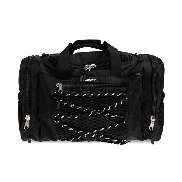 BALENCIAGA Black Nylon Hike Duffle Bag Tote