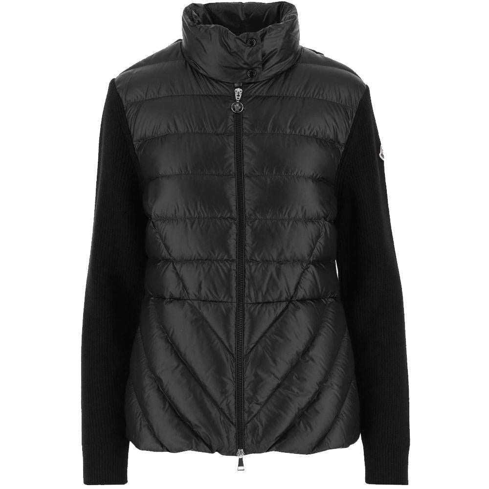 Moncler Logo Knit Mix Padded Jacket Women’s 9B000 08 M1241 999