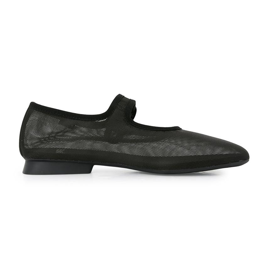 Camper Kaši Maiera Women’s Leather Flat Shoes Black