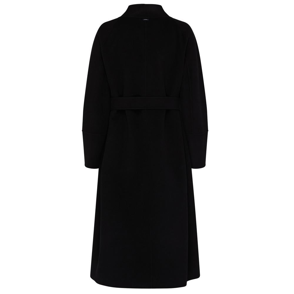 Max Mara Black Belted Wool Coat 2390160839 013
