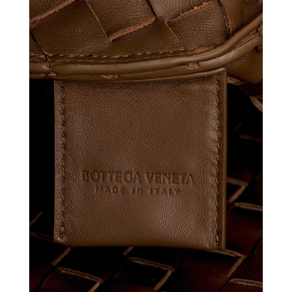 Bottega Veneta Campana Large Shoulder Bag Brown Leather