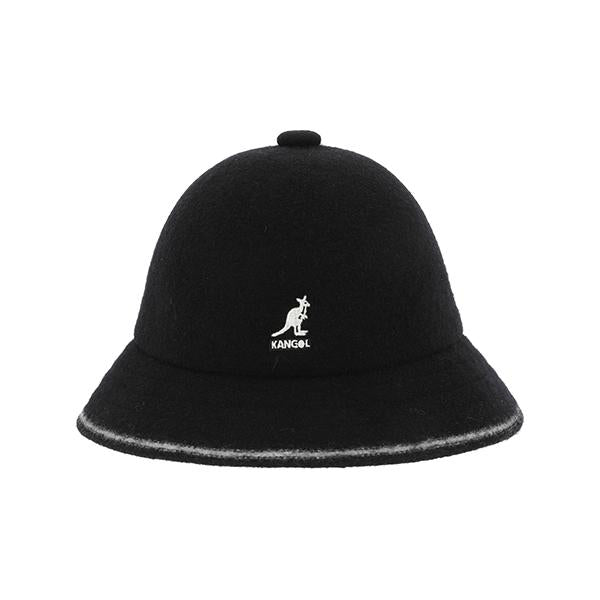 KANGOL Black/Off-White Unisex Bucket Hat K3181ST BLACK OFF WHITE