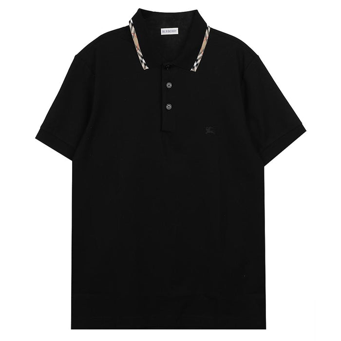 BURBERRY Check Trim Cotton Polo Shirt 8126949