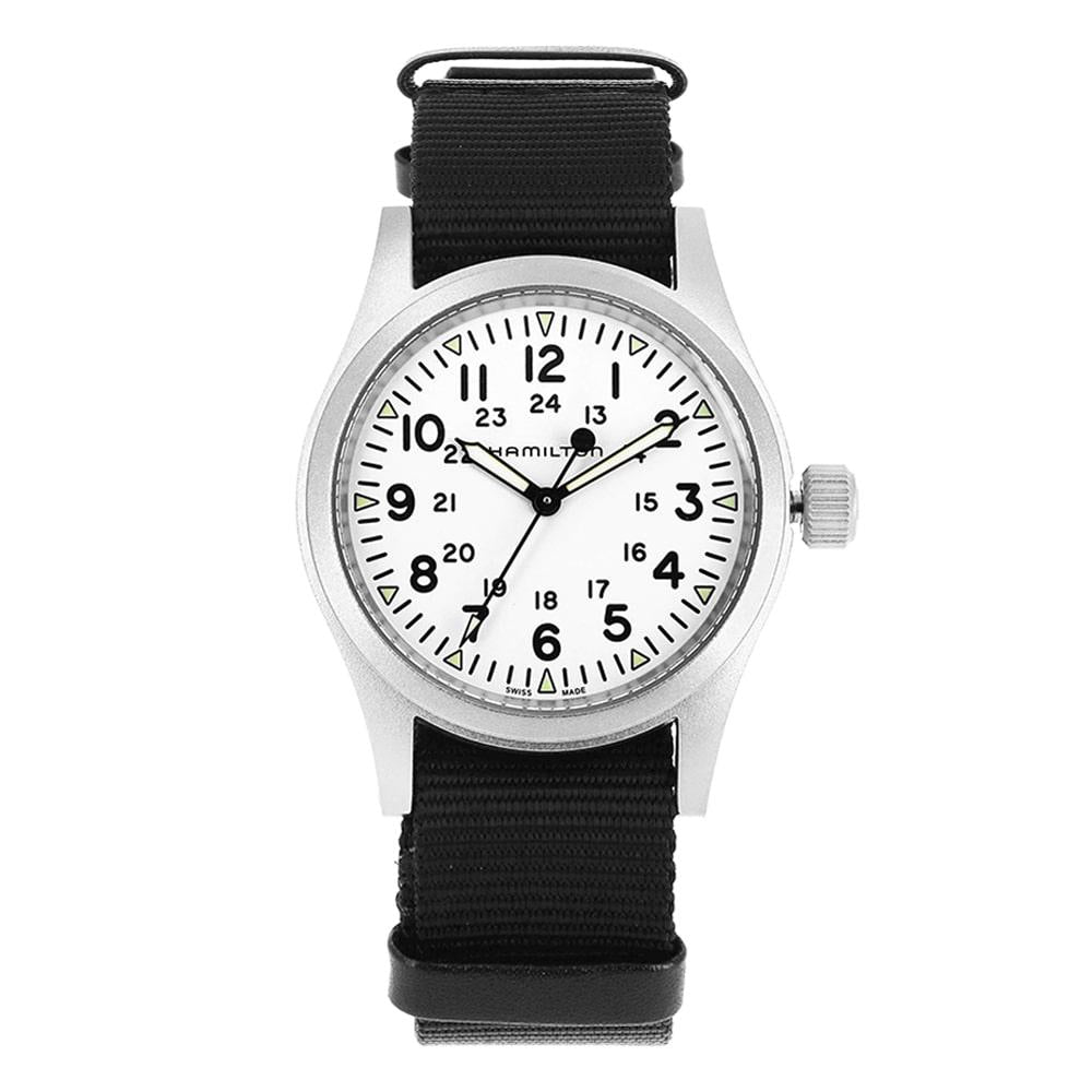 Hamilton Khaki Field Mechanical Men’s NATO Strap Rubber Watch H69439910