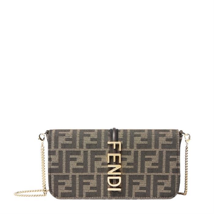 FENDI Fendigraphy Chain Wallet Shoulder Bag 8BS076AD23F1BA1B
