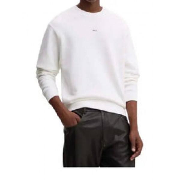 A.P.C. Boxy Micro Logo Sweatshirt Men’s Crewneck Black Cotton