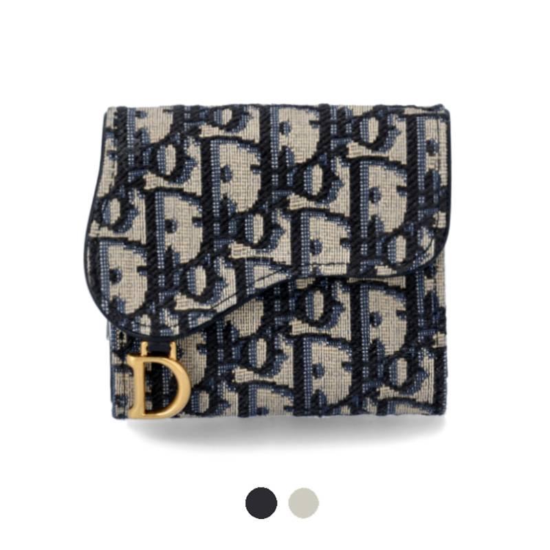 DIOR Oblique Saddle Trifold Card Wallet S5652CTZQ