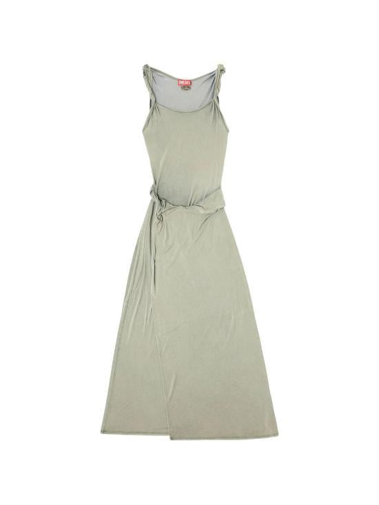DIESEL D Estiga Maxi Dress Women’s Long Dress A21867 0EPCJ 5GDA OLIVE GREEN DOM