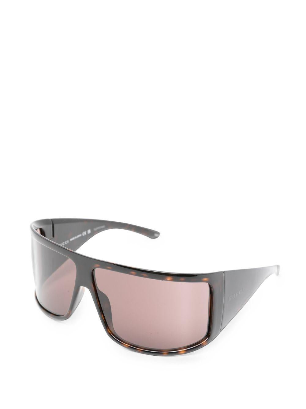 GUCCI Black Acetate Square Sunglasses for Men