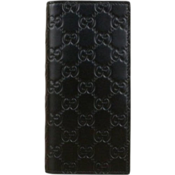 GUCCI Black Microguccissima Signature Leather Bifold Wallet