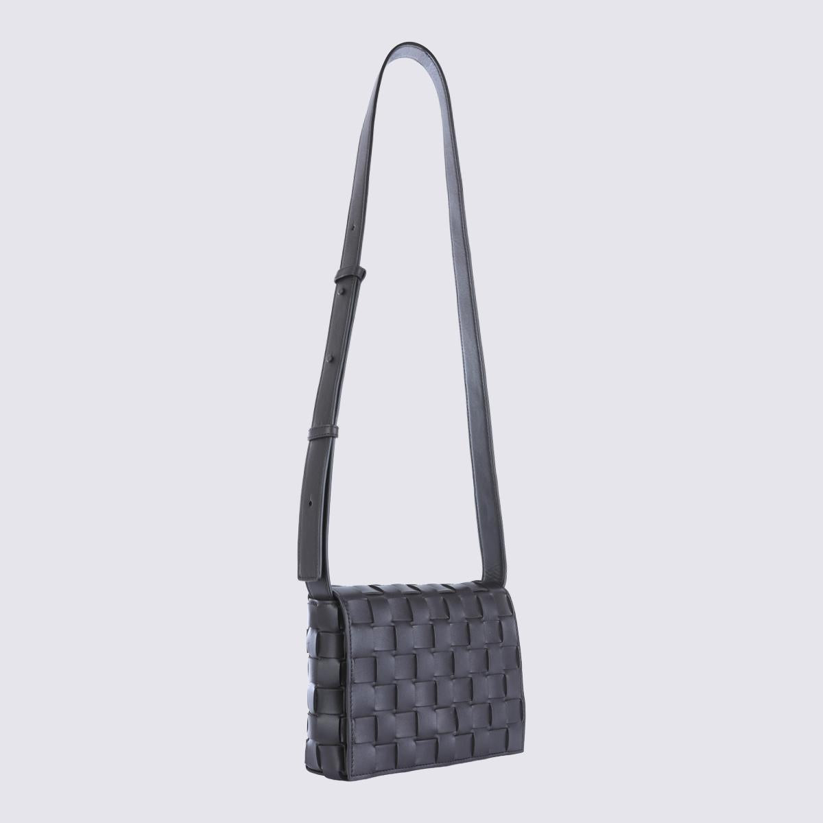 Bottega Veneta Black Leather Crossbody Bag
