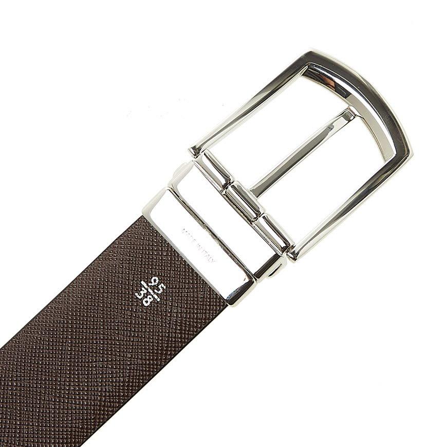 PRADA Men’s Reversible Saffiano Leather Belt Black/Brown