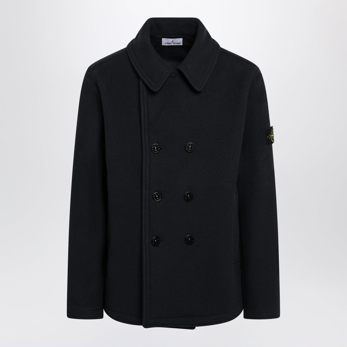STONE ISLAND Black Nylon Bomber Jacket for Men