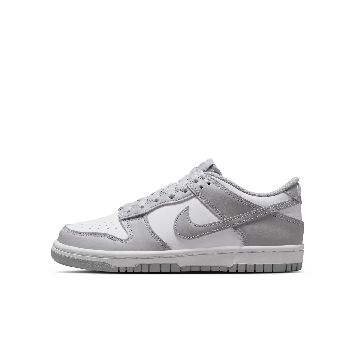 Nike Dunk Low White Light Smoke Gray Kids Sneakers Low Top
