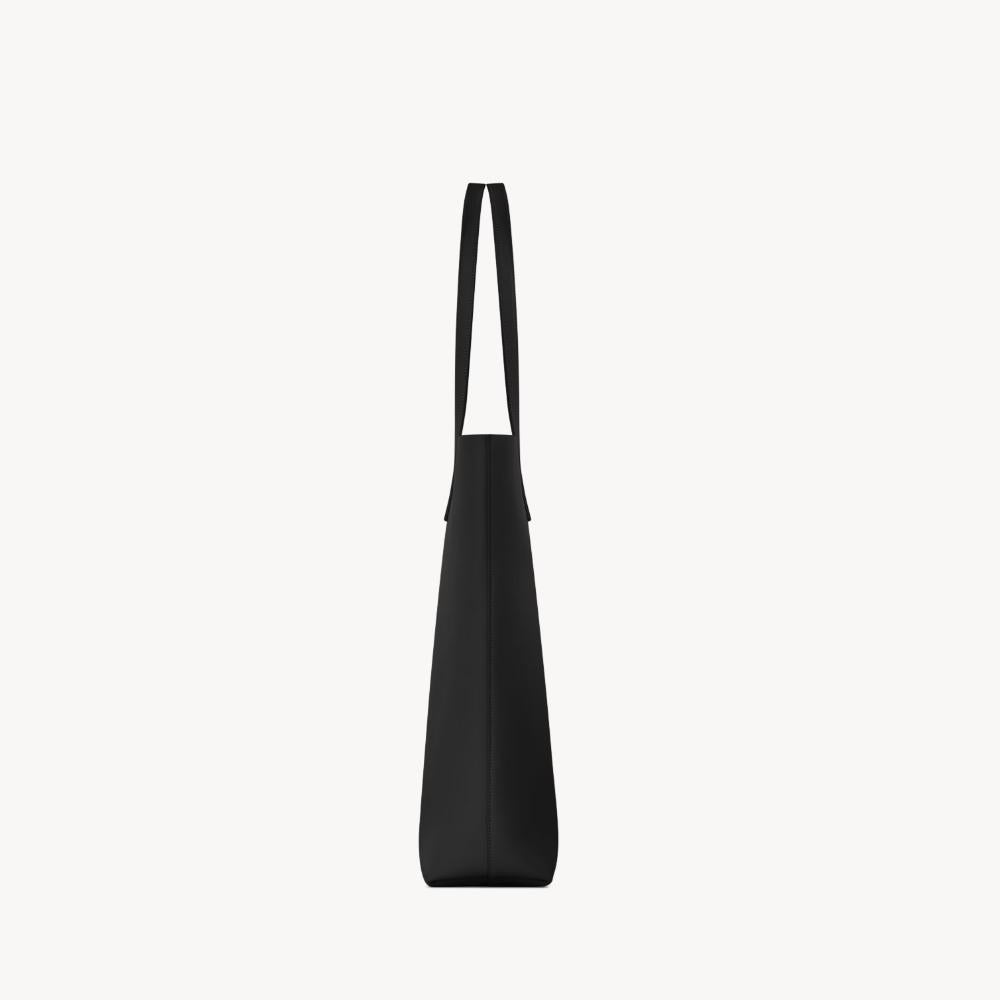 Saint Laurent North South Leather Shopping Tote Bag Black