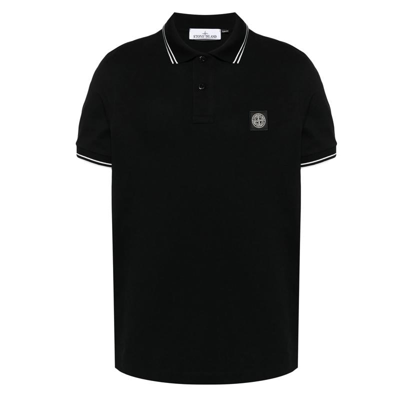 STONE ISLAND Organic Cotton Compass Patch Polo T-Shirt L1S152200010 S0018 V0029