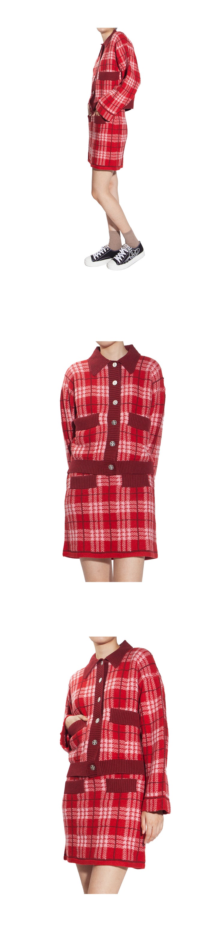 BARRIE Women's Cashmere Tartan Jacket C118231