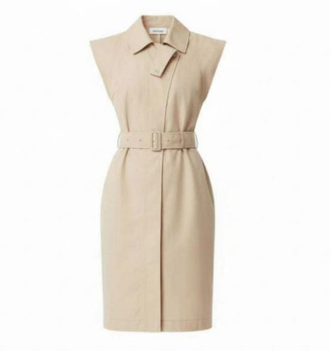 BURBERRY Women’s Sleeveless H-Line Midi Dress
