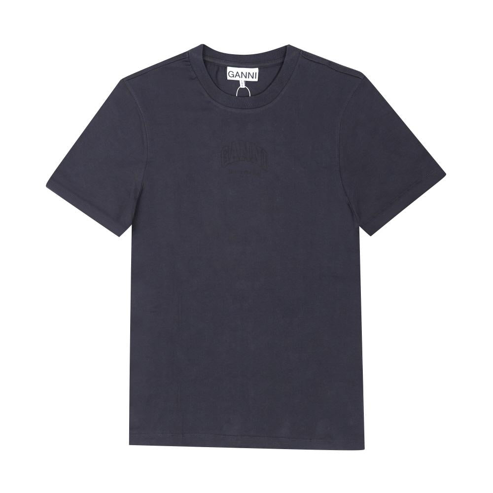 GANNI Logo Print Short Sleeve Women’s T-Shirt A1050057 252