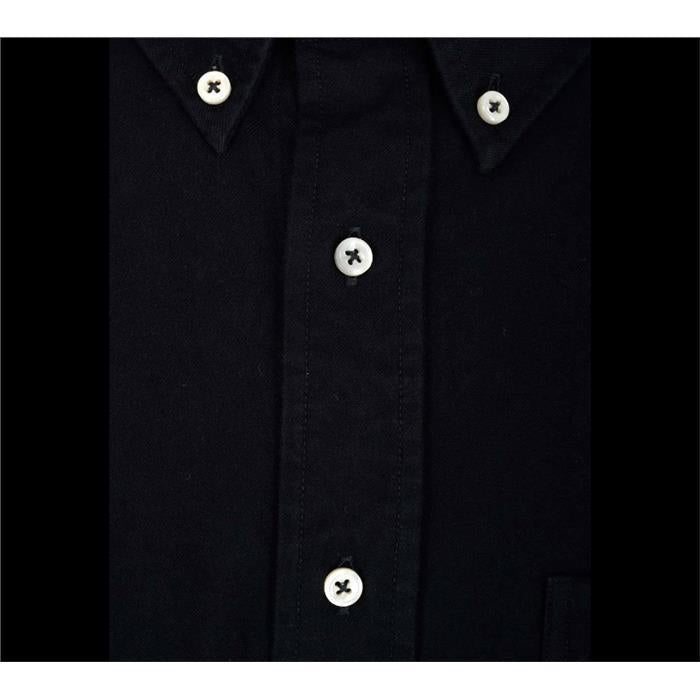 THOM BROWNE Solid Flannel Long-Sleeve Shirt