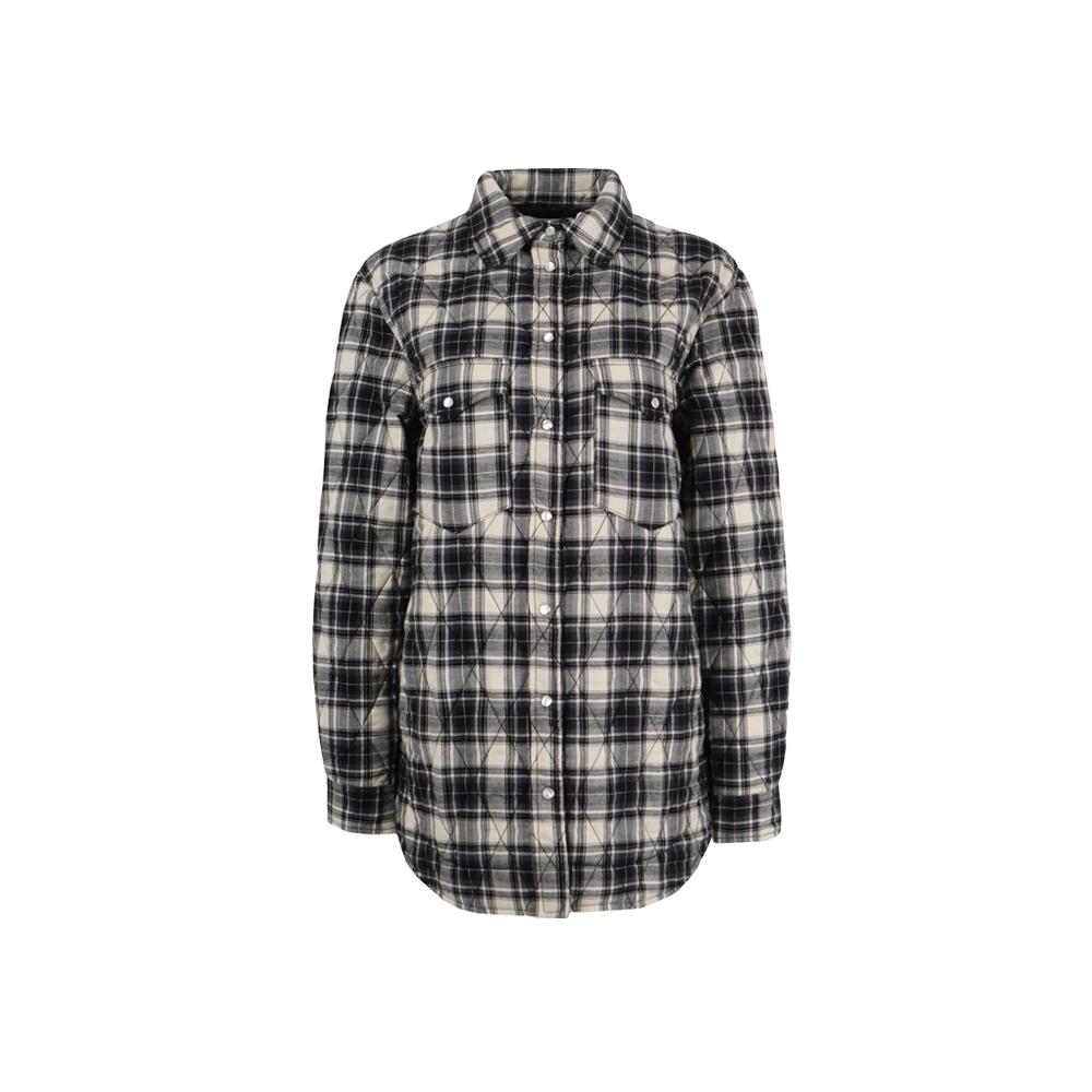 Isabel Marant Mysen Overshirt Jacket Ecru Black