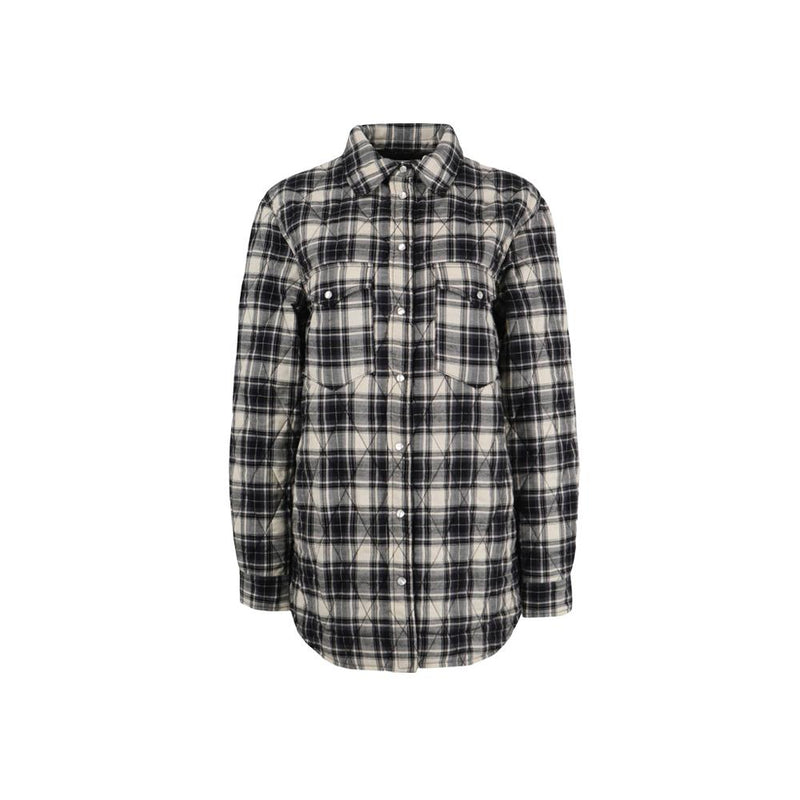Isabel Marant Mysen Overshirt Jacket Ecru Black