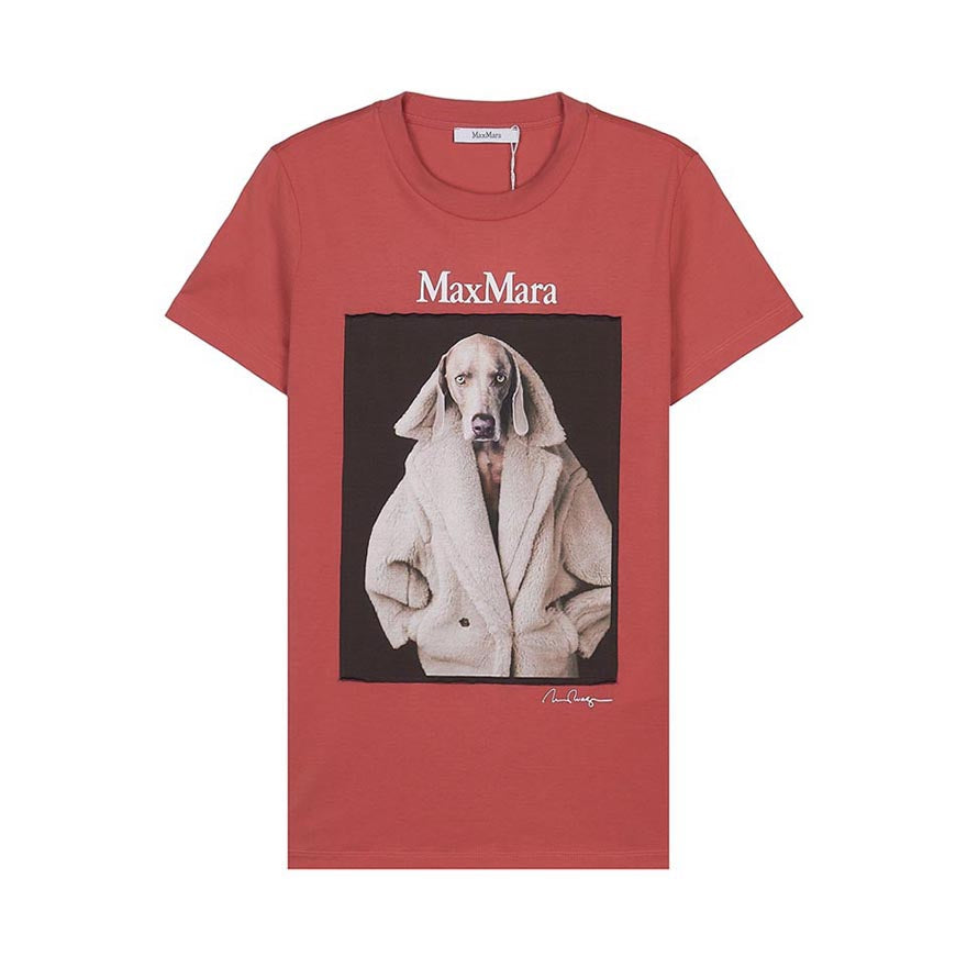 Max Mara Women’s VALIDO Short-Sleeve T-Shirt White Cotton