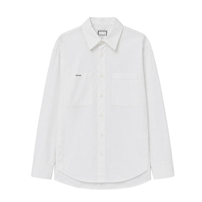 WOOYOUNGMI Men’s Long Sleeve Shirt with Back Logo