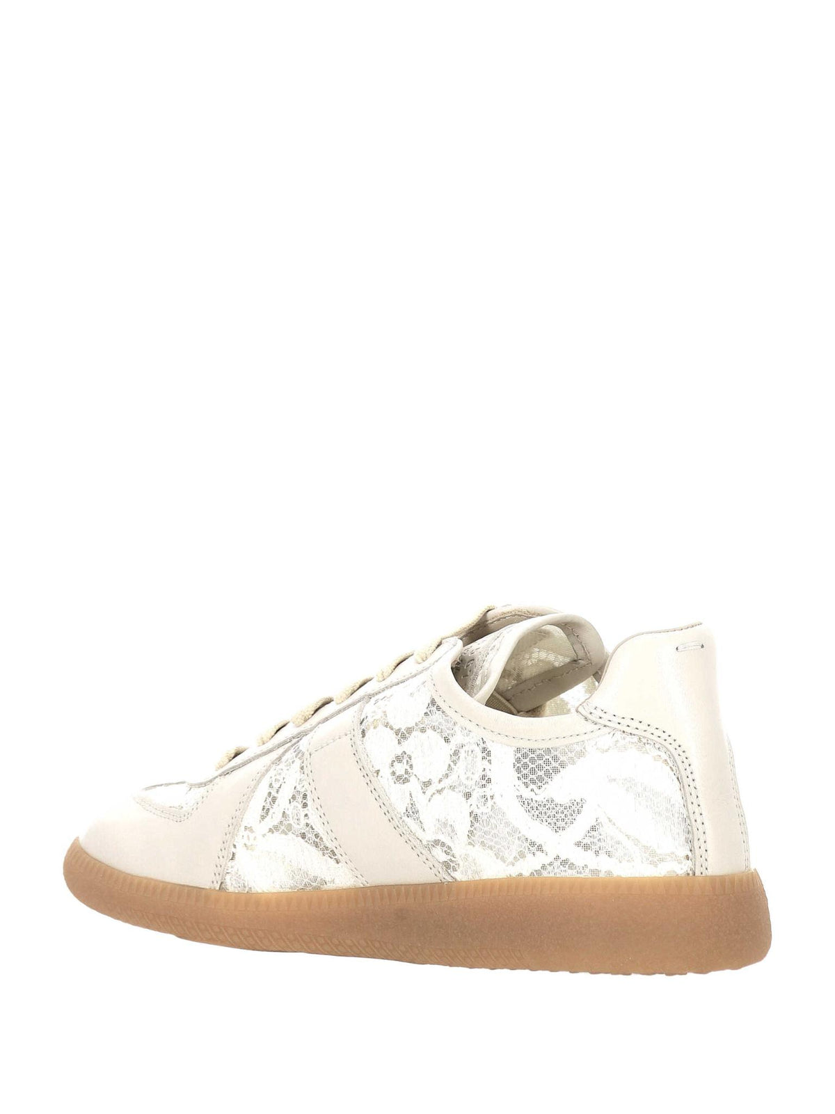 Maison Margiela White Leather Low-Top Sneakers