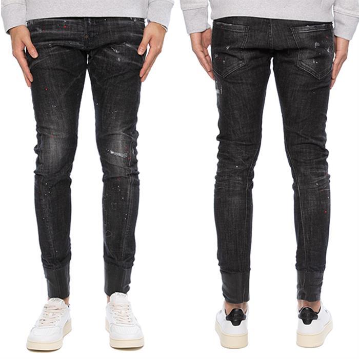 Dsquared2 Men’s Coated Sexy Twist Jeans Denim Pants