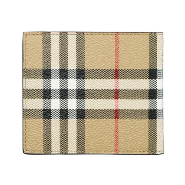BURBERRY Vintage Check Bifold Wallet Men Archive Beige