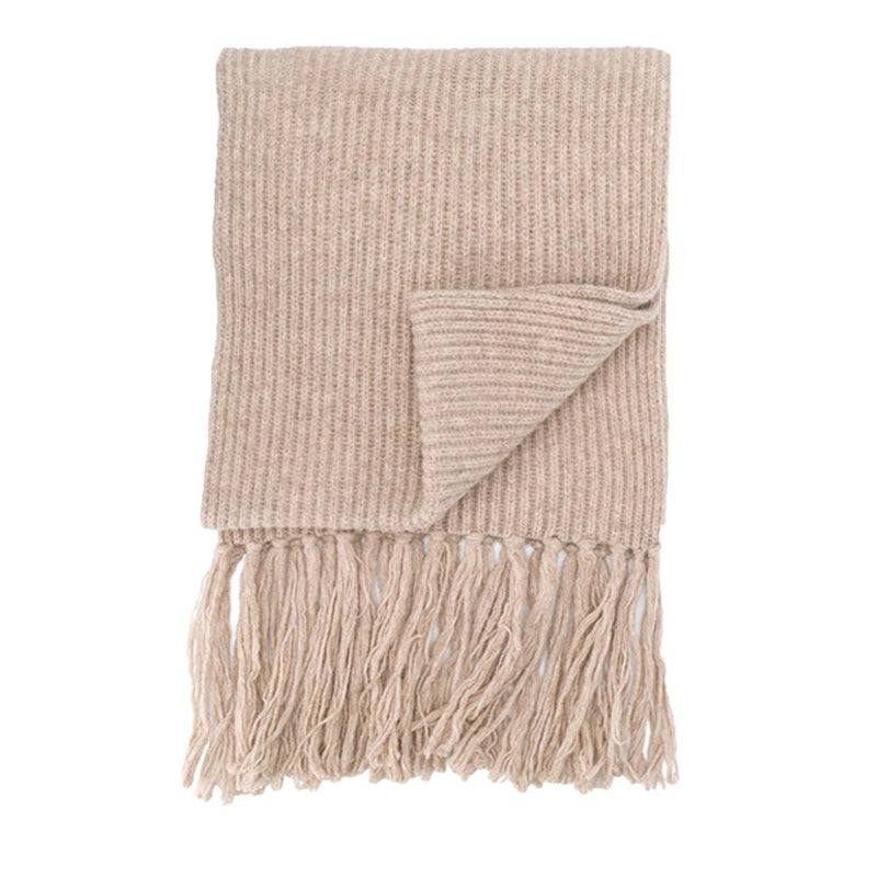 AMI Heart Logo Patch Wool Scarf
