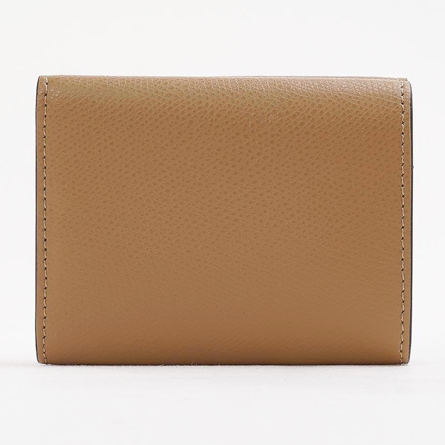 FENDI Women’s FF Diamond Small Bifold Wallet Leather Brown