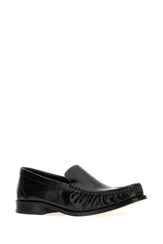 A.P.C. Black Leather Loafers