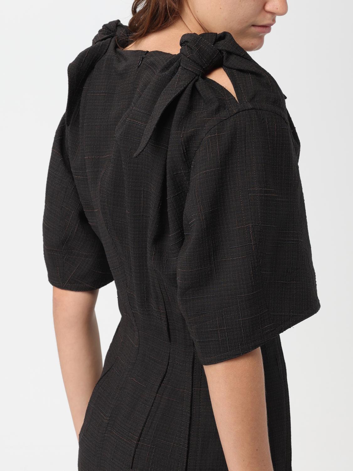 Bottega Veneta Short Sleeve Midi Dress FW23 Brown
