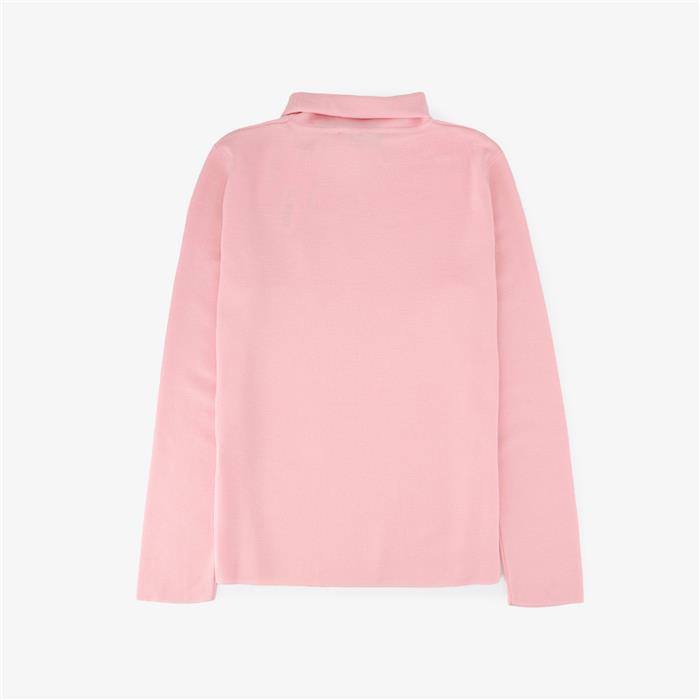 Maison Kitsune Olympia Le Temps Flower Fox High Neck Knit Sweater