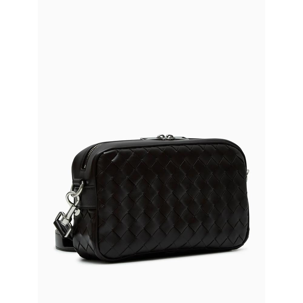 Bottega Veneta Intrecciato Small Camera Bag Brown Leather Crossbody