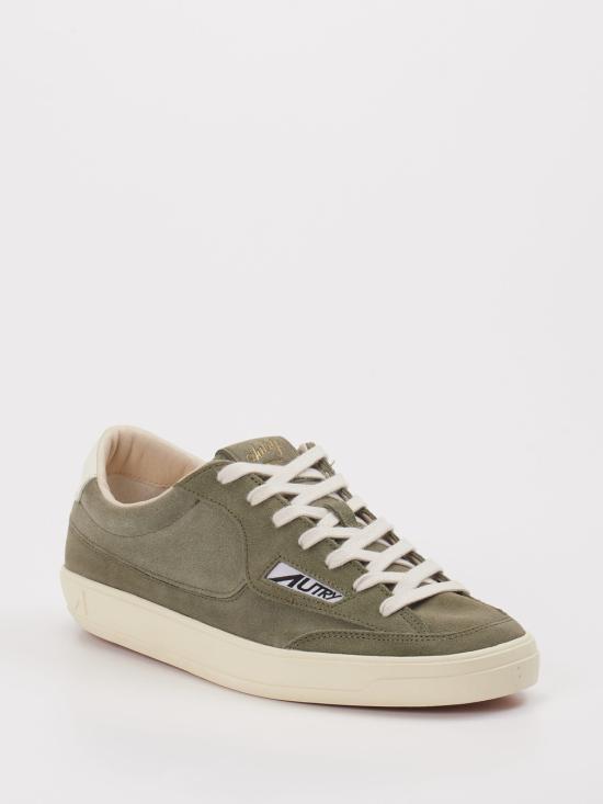 AUTRY Smoked Green Leather Sneakers Women’s Marshmallow Sole