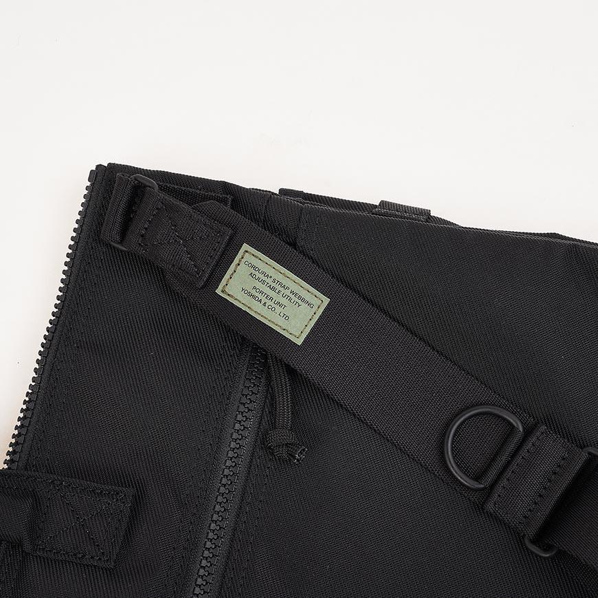 PORTER Unisex Unit 2-Way Helmet Bag Black Crossbody