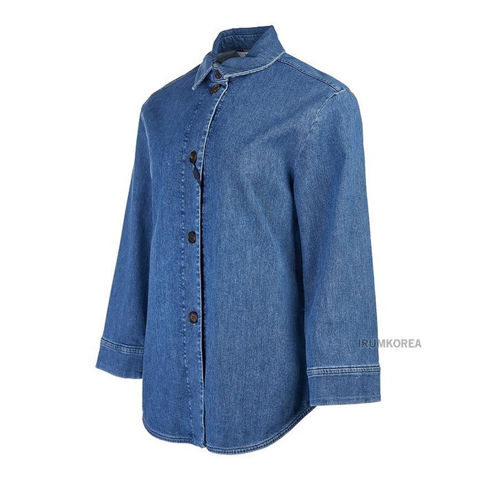 Max Mara PETALI Denim Shirt Women’s Blue FW24