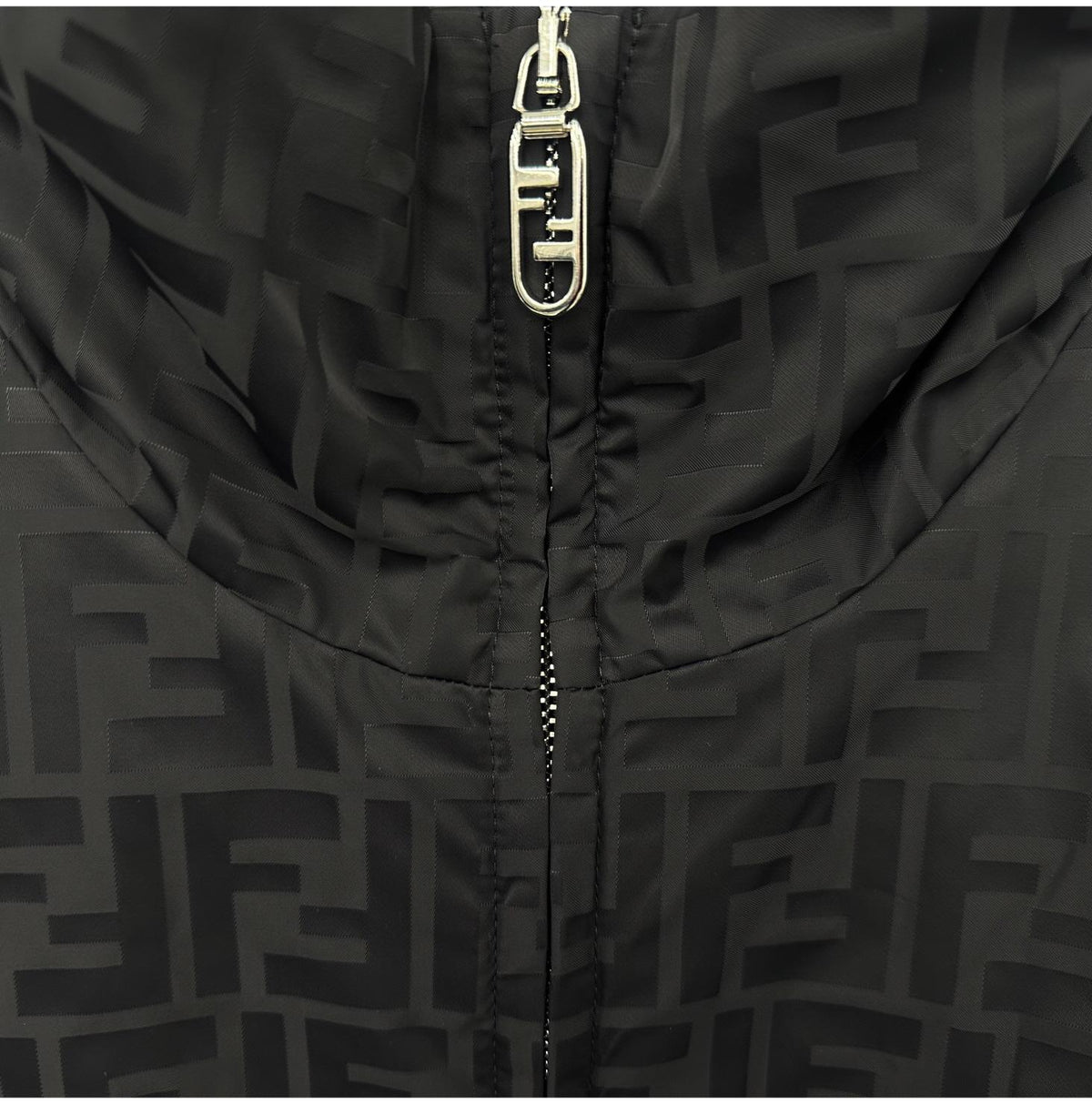 FENDI FF Logo Nylon Bomber Jacket for Men FAA951
