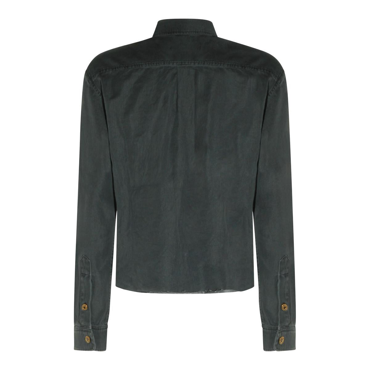 Miu Miu Long Sleeve Button-Up Shirt Women’s Shirt White Cotton